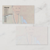 Porträt buddhistischen Mönchs Wuzhun ChineseChan Visitenkarte (Vorne/Hinten)