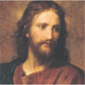 Porträt Christi von Heinrich Hofmann Aufkleber (Vorderseite)