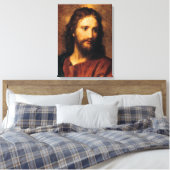 Porträt Christi von Heinrich Hofmann Leinwanddruck (Insitu (Schlafzimmer))