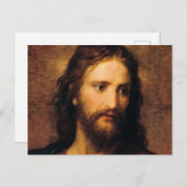 Porträt Christi von Heinrich Hofmann Postkarte (Vorne/Hinten)