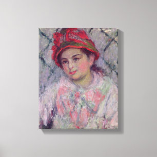 Porträt Claude Monets von Blanche Hoschede Leinwanddruck