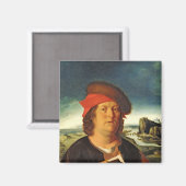 Porträt, das als Paracelsus angesehen wird Magnet (Vorderseite/Rückseite)