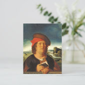 Porträt, das als Paracelsus angesehen wird Postkarte (Stehend Vorderseite)