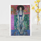 Porträt der Adele Bloch-Bauer, Gustav Klimt Karte (Gelbe Blume)