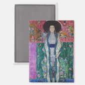 Porträt der Adele Bloch-Bauer, Gustav Klimt Magnet (Vorderseite/Rückseite)