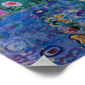 Porträt der Adele Bloch Bauer, Gustav Klimt Poster (Ecke)