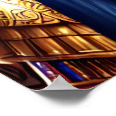 Porträt der ägyptischen Göttin Hathor | AI Art P Poster (Ecke)