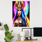 Porträt der ägyptischen Göttin Isis | Art der AI Poster (Heimbüro)