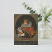 Porträt der echten Pokahontas in Europa Postkarte (Stehend Vorderseite)