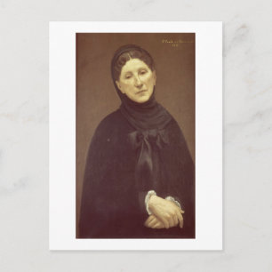 Porträt der Ehefrau des Künstlers, Madame de Chava Postkarte