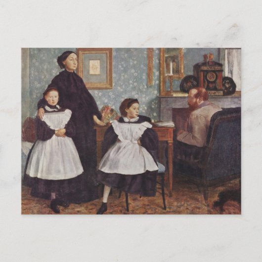 Porträt der Familie Bellelli Postkarte (Vorderseite)