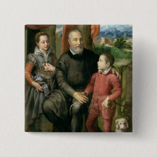 Porträt der Familie des Künstlers, Minerva Button
