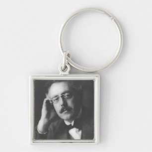 Porträt der Frank-Brücke (1879-1941) (b/w Foto) Schlüsselanhänger