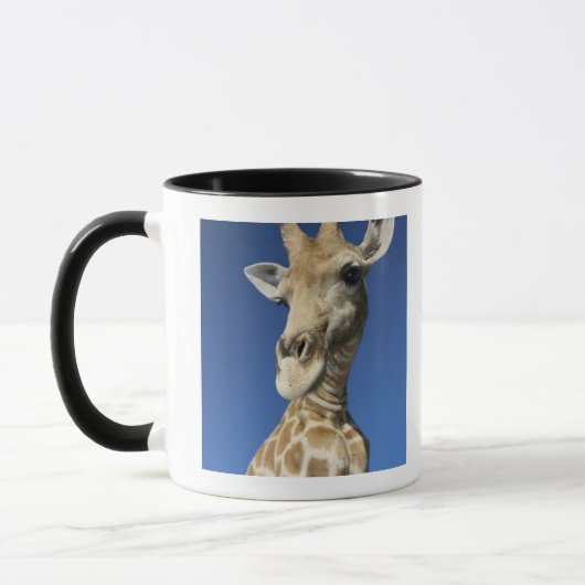 Porträt der Giraffe (Giraffa Camelopardalis) 2 Tasse (Links)