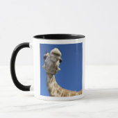 Porträt der Giraffe (Giraffa Camelopardalis) Tasse (Links)