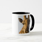 Porträt der Giraffe (Giraffa camelopardalis), Tasse (VorderseiteRechts)