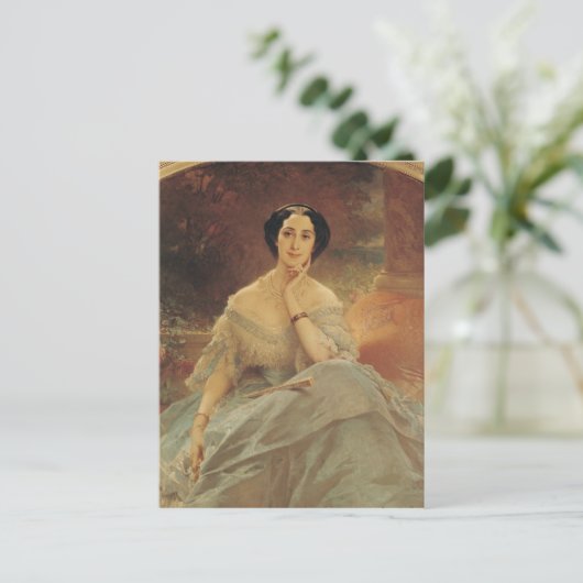 Porträt der Gräfin von Hallez-Claparede Postkarte (Stehend Vorderseite)