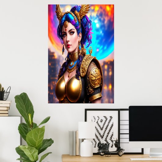 Porträt der griechischen Göttin Nemesis | Art der Poster (Heimbüro)