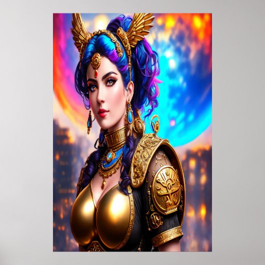 Porträt der griechischen Göttin Nemesis | Art der Poster (Vorne)