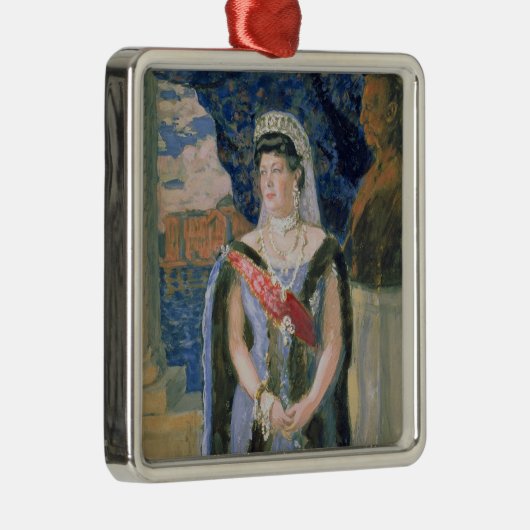 Porträt der Großherzogin Maria Pavlovna Silbernes Ornament (Rechts)