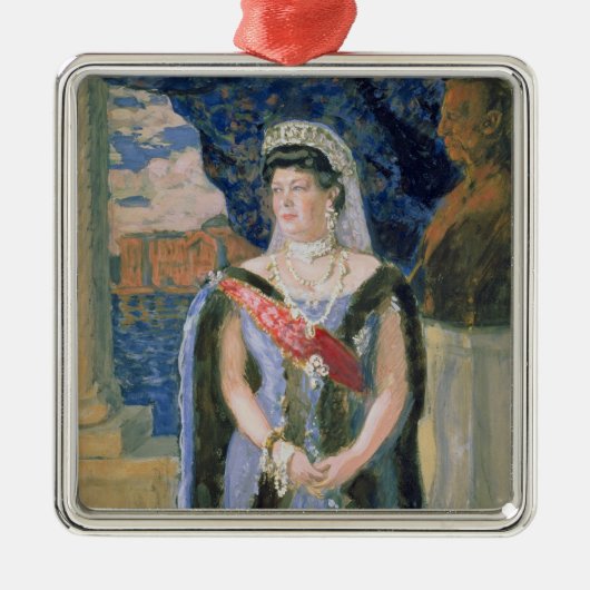 Porträt der Großherzogin Maria Pavlovna Silbernes Ornament (Vorne)