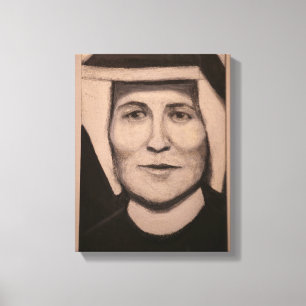 Porträt der hl. Faustina Kowalska Leinwanddruck