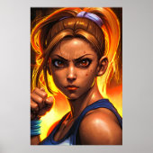 Porträt der jungen Dame | Art der AI Poster (Vorne)