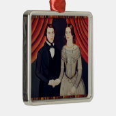 Porträt der Jungvermählten Silbernes Ornament (Rechts)