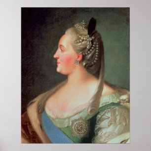 Porträt der Kaiserin Catherine II das große Poster