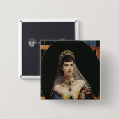 Porträt der Kaiserin Maria Fyodorovna Button (Vorne & Hinten)