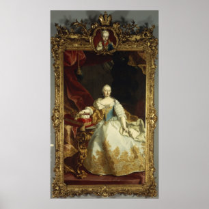 Porträt der Kaiserin Maria Theresa Poster