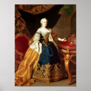 Porträt der Kaiserin Maria Theresa Poster