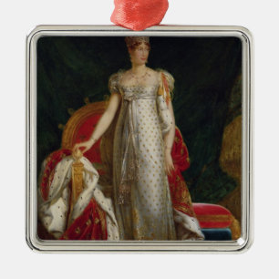 Porträt der Kaiserin Marie Louise von Frankreich Silbernes Ornament
