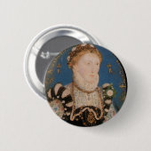 Porträt der Königin Elizabeth I, 1572 Button (Vorne & Hinten)