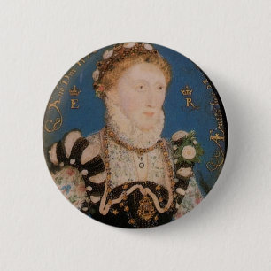 Porträt der Königin Elizabeth I, 1572 Button