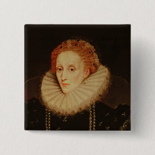 Porträt der Königin Elizabeth I Button