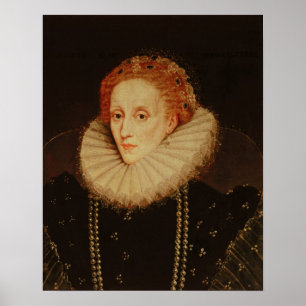 Porträt der Königin Elizabeth I Poster
