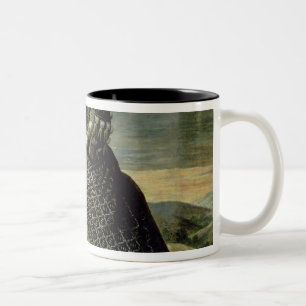 Porträt der Königin Margaret von Österreich Zweifarbige Tasse