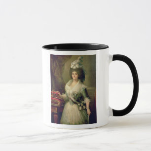 Porträt der Königin Maria Luisa Tasse