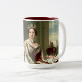 Porträt der Königin-Victoria Zweifarbige Tasse (VorderseiteRechts)
