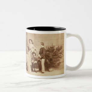 Porträt der Königsfamilie an Osborne Haus, 185 Zweifarbige Tasse