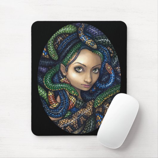 "Porträt der Medusa" Mousepad (Mit Mouse)