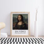 Porträt der Mona Lisa del Giocondo von Da Vinci Poster