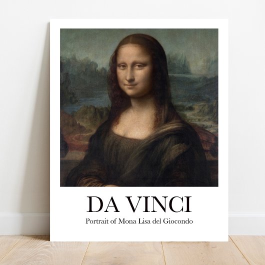 Porträt der Mona Lisa del Giocondo von Da Vinci Poster