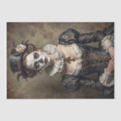 Porträt der Schauspielerin des historischen Theate Seidenpapier (Vorderseite)