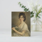 Porträt der verwitweten Constanze Mozart, 1802 Postkarte (Stehend Vorderseite)