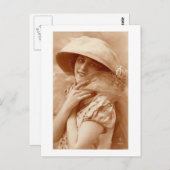 Porträt der Zwanziger Jahre Postkarte (Vorne/Hinten)