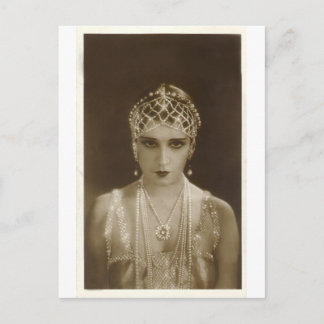 Porträt der Zwanziger Jahre Postkarte