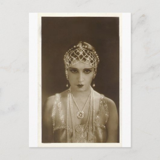 Porträt der Zwanziger Jahre Postkarte (Vorderseite)