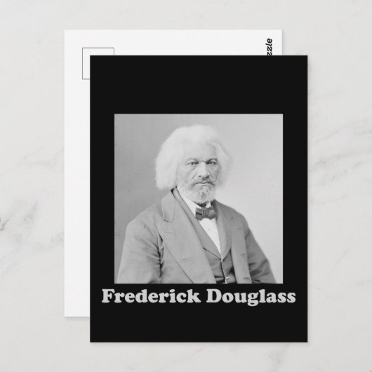 Porträt des Abolitionisten Frederick Douglass Postkarte (Vorne/Hinten)